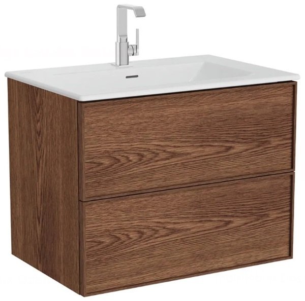 Vitra Metropole Edge Lavabo Dolabı 2 Çekmeceli Etajerli Lavabolu 80 cm.